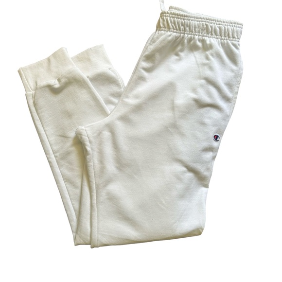 Champion White Jogger Sweatpants Size XL - Picture 1 of 10